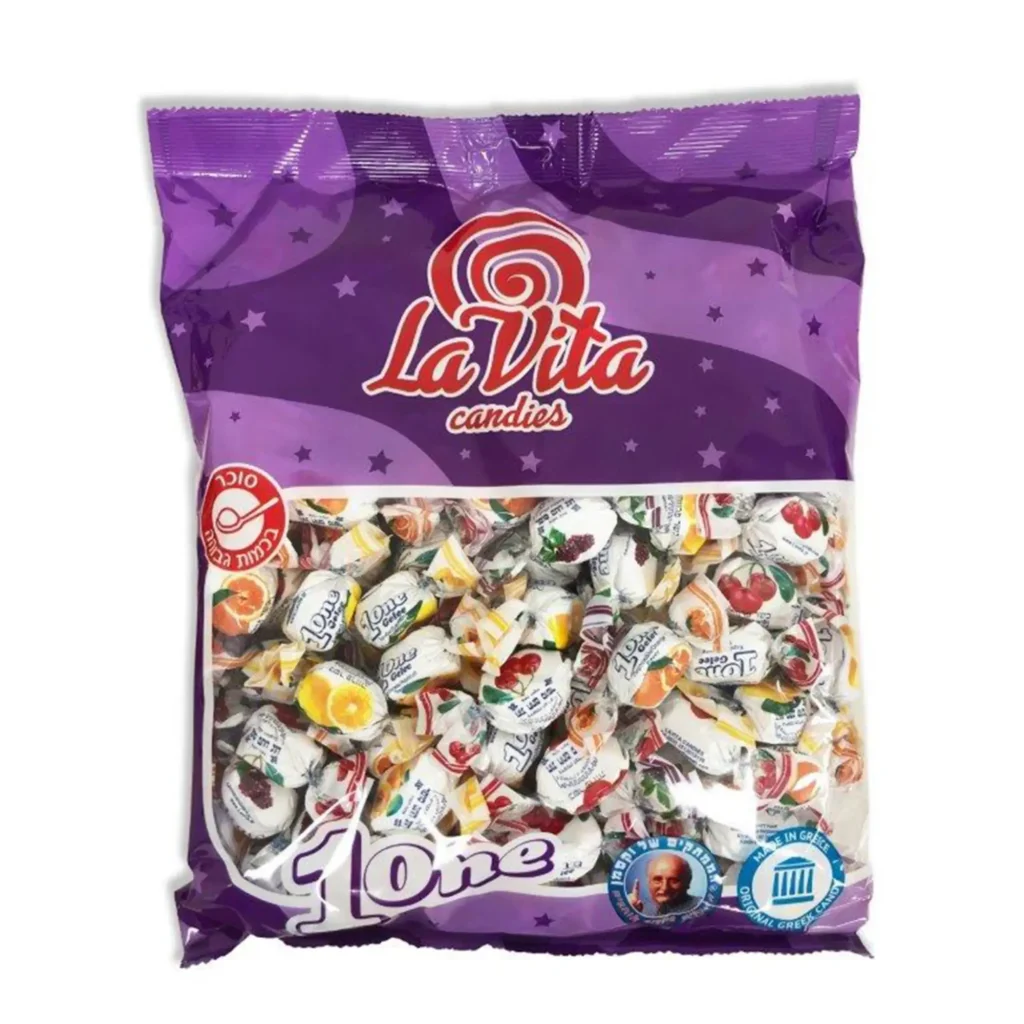 סוכריות גלי פירות לויטה 700 גרם