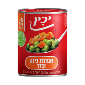 אפונה וגזר יכין 550 גרם