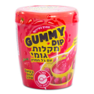 מקלות גומי עם ג׳ל חמוץ 768 גרם - תות שדה